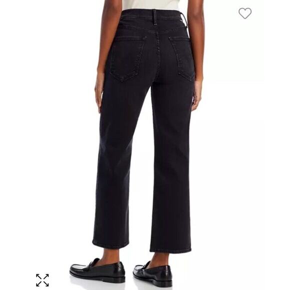 MOTHER The Rambler Zip Ankle Jeans Vroom Size 34 Wide Leg Bootcut Denim Pants - Picture 4 of 15